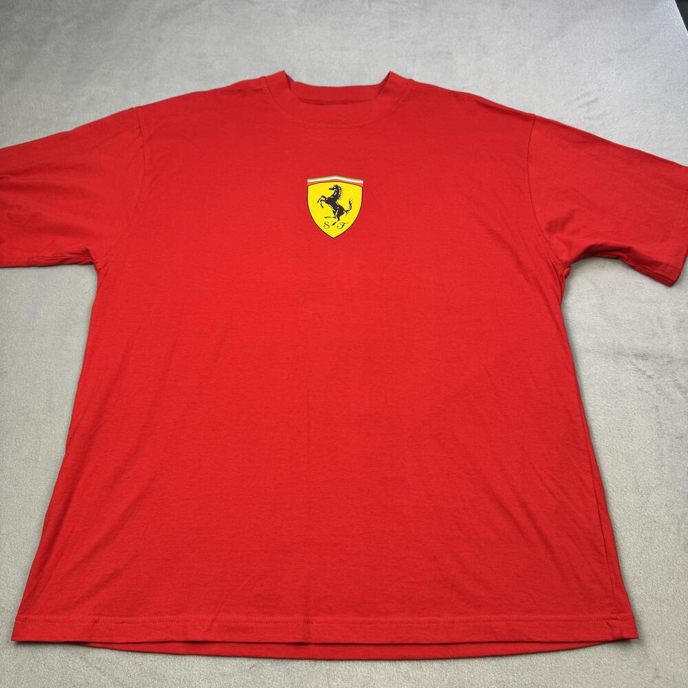 Ferrari Shirt Mens 2XL Red Formula 1 Racing F1 Graphic Tee Licensed Motorsport